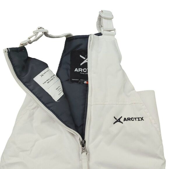 Arctix A6 Snow Bibs Baby 18 Months White Front Zip Insulated Winter Outdoor - Picture 3 of 12